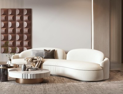 现代家居客厅3D模型下载